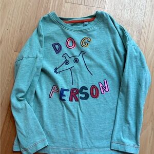 Mini Boden ‘Dog Person’ Long Sleeve Shirt